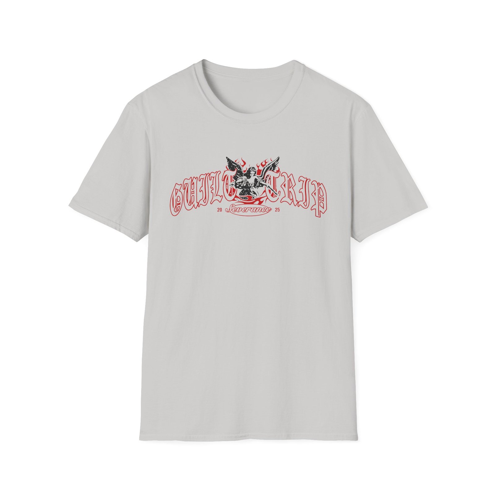 Guilt Trip Old English Angel Unisex Softstyle T-Shirt