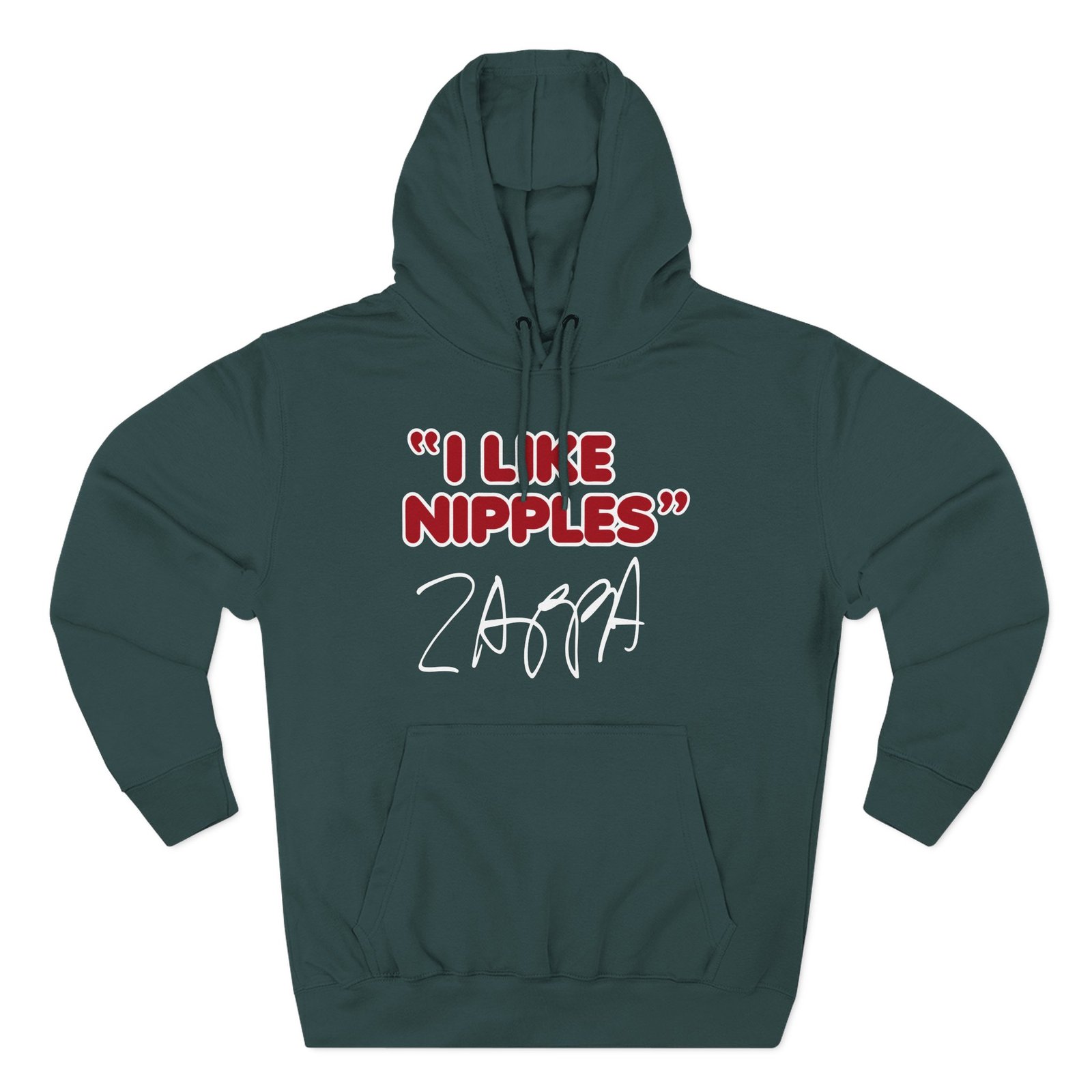 Frank Zappa I Like Nipples Three-Panel Fleece Hoodie
