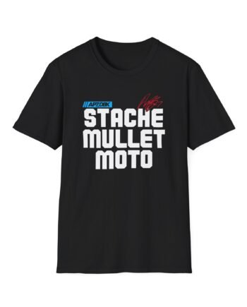 Aaron Plessinger Stache Mullet Moto Unisex Softstyle T-Shirt