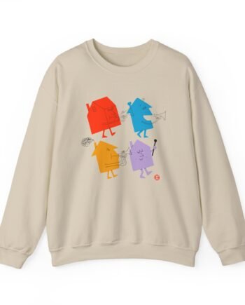 Harry Styles 4 Houses Raglan Unisex Heavy Blend™ Crewneck Sweatshirt