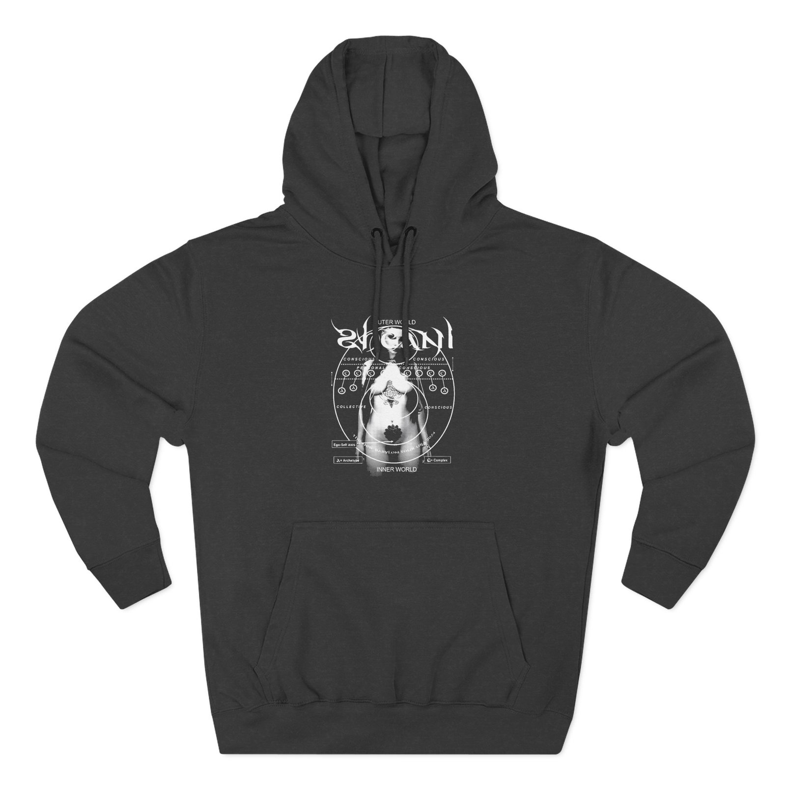 Zheani Body Tour Dates Three-Panel Fleece Hoodie