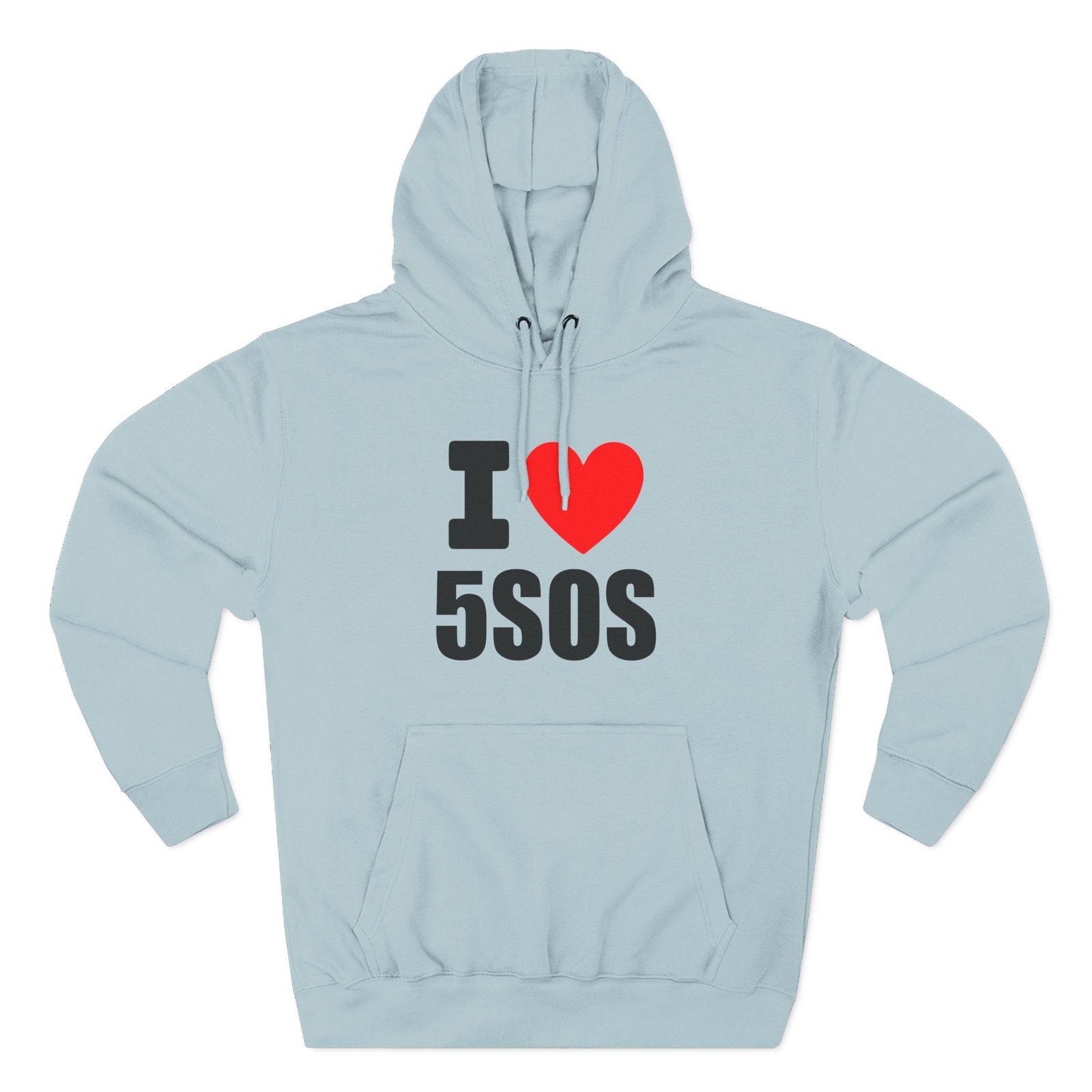 I Love 5sos Tour Three-Panel Fleece Hoodie