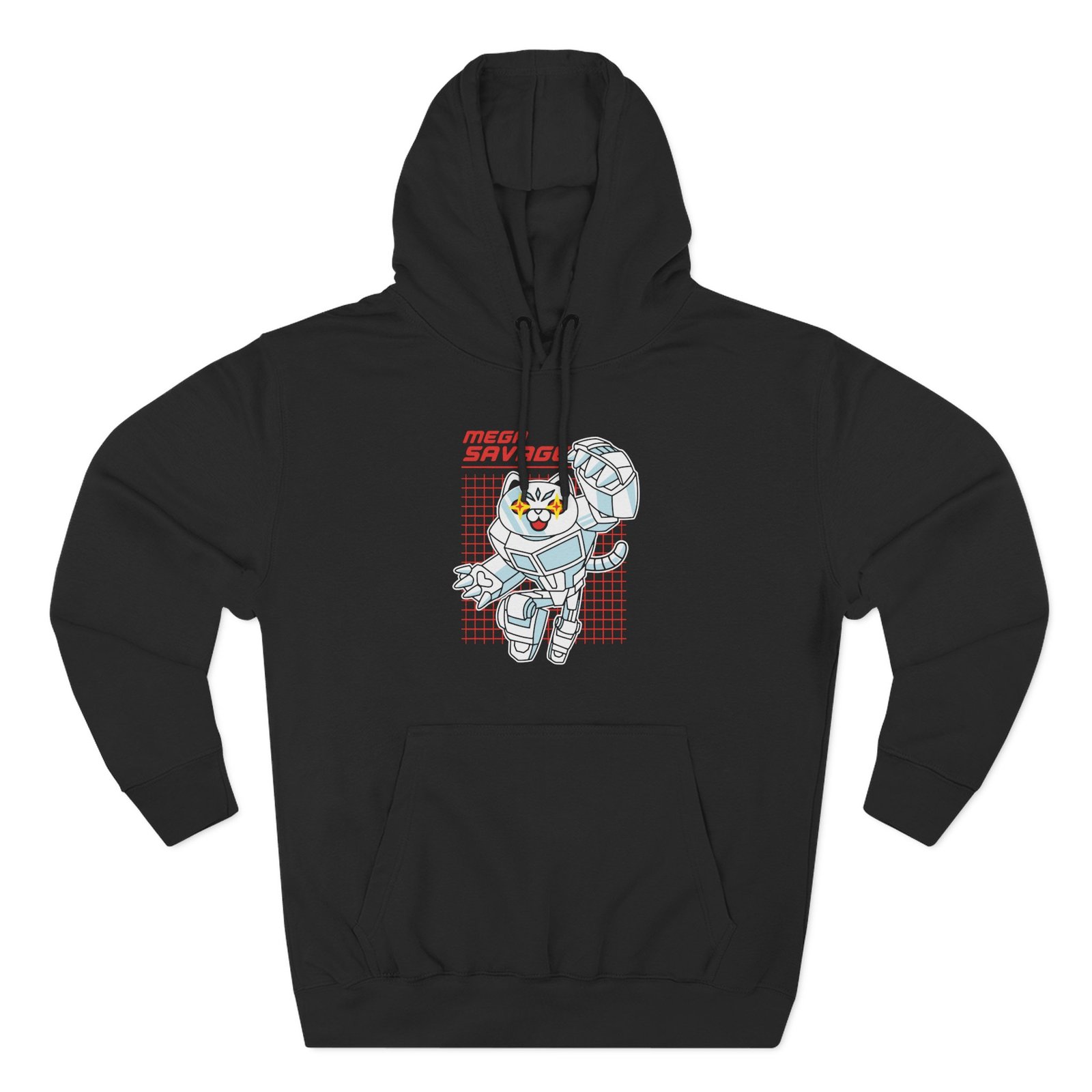 Popularmmos Mega Savage Three-Panel Fleece Hoodie