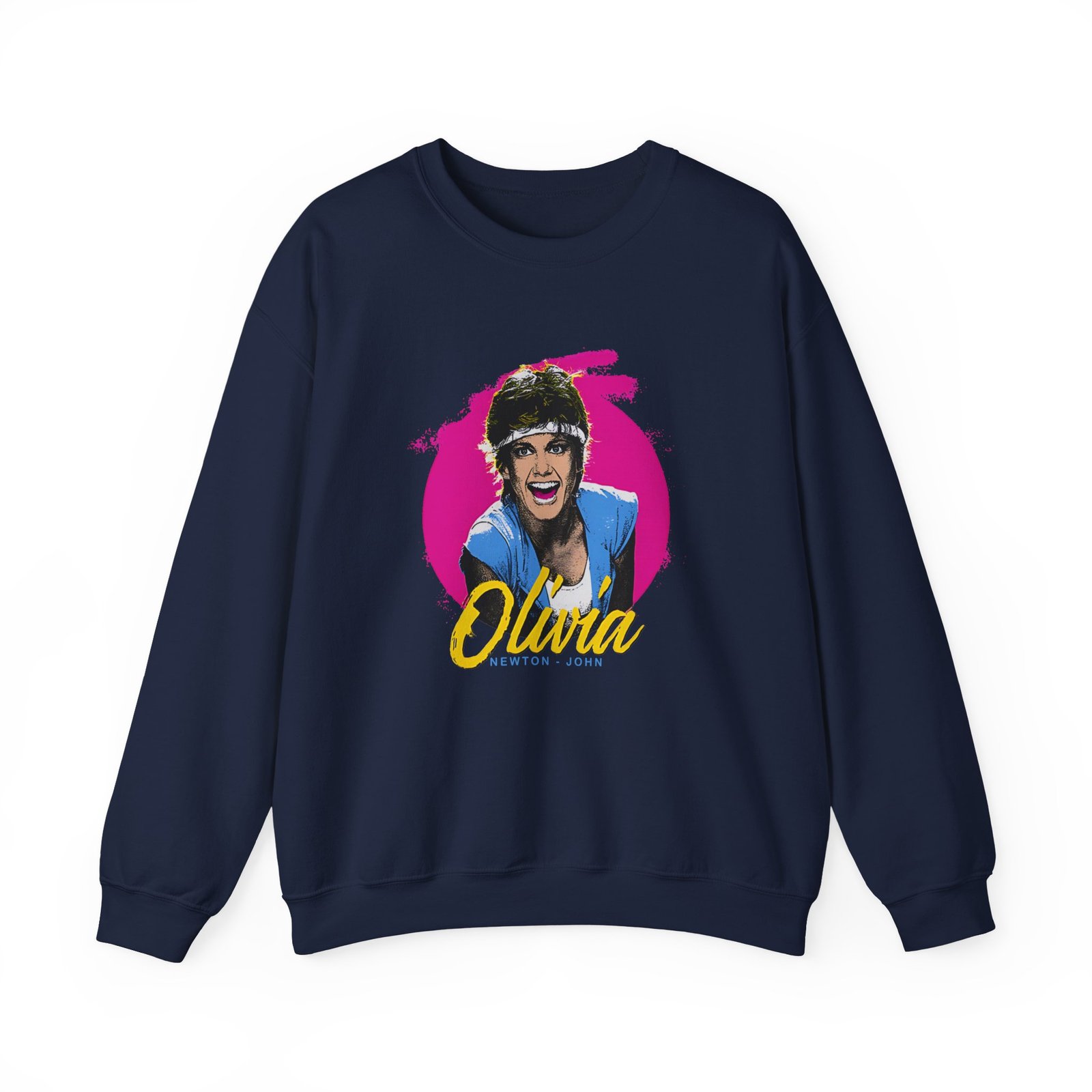 Olivia Newton John Retro Physical Muscle Unisex Heavy Blend™ Crewneck Sweatshirt