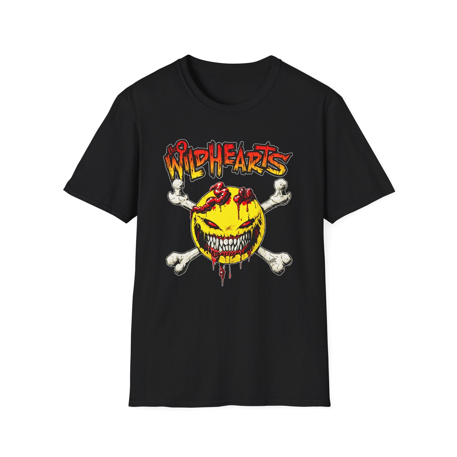 The Wildhearts Smileybones Logo Unisex Softstyle T-Shirt