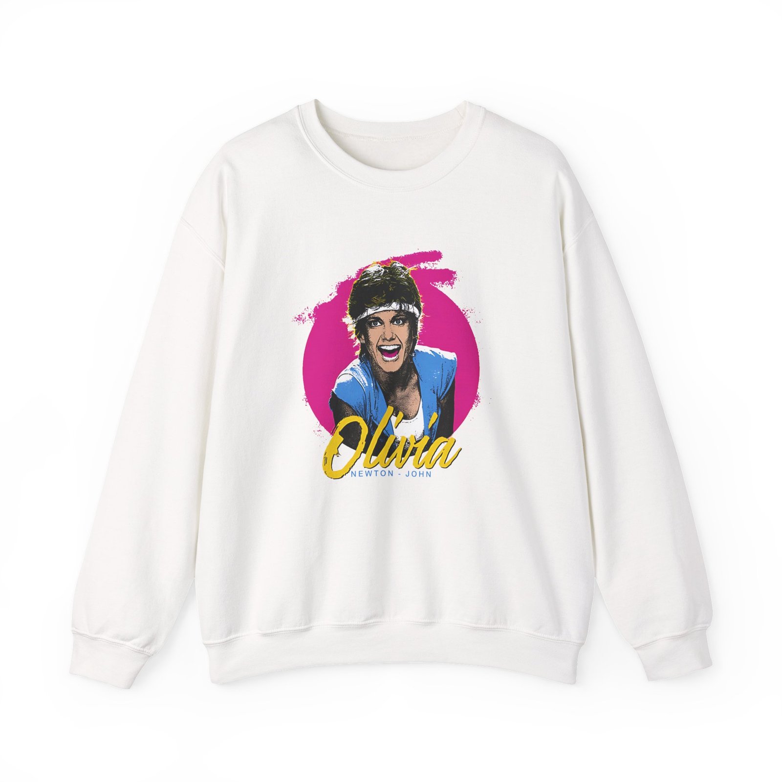 Olivia Newton John Retro Physical Muscle Unisex Heavy Blend™ Crewneck Sweatshirt