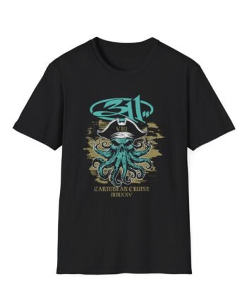 113 Caribbean Cruise 2025 Octopus Pirate Unisex Softstyle T-Shirt