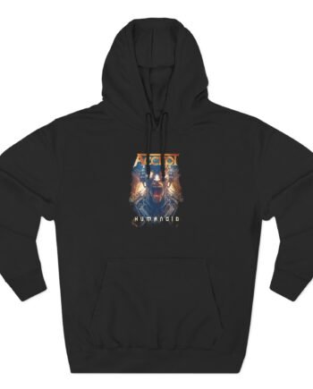Accept Humanoid Three-Panel Fleece Hoodie