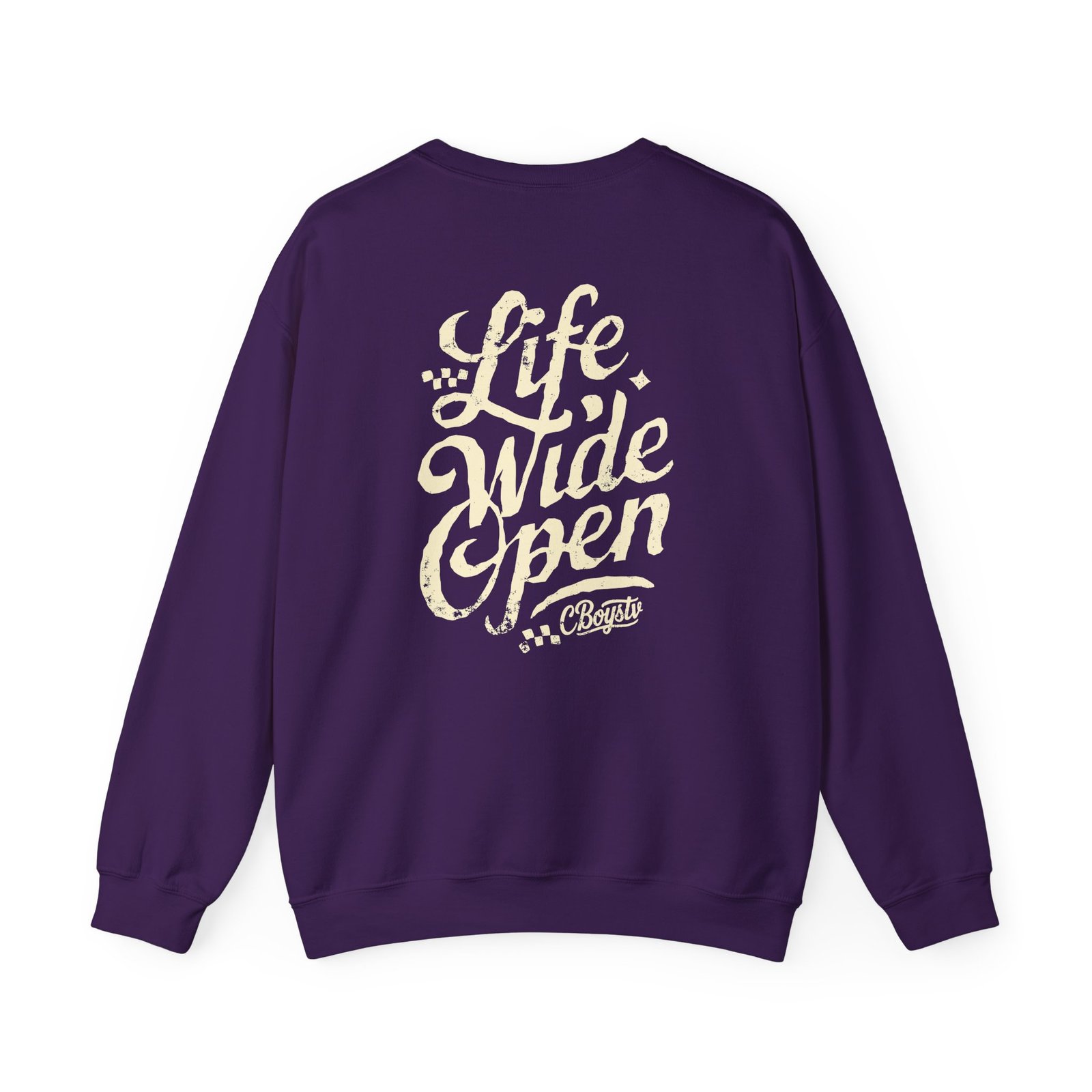 Cboystv Tan Script Unisex Heavy Blend™ Crewneck Sweatshirt