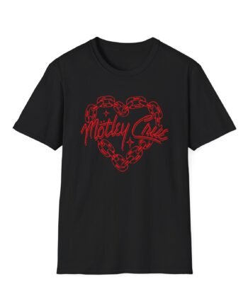 Motley Crue Chain Heart Unisex Softstyle T-Shirt