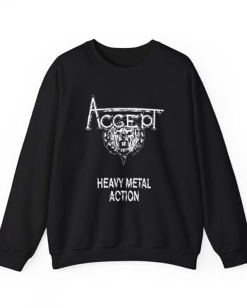 Accept Heavy Metal Action Unisex Heavy Blend™ Crewneck Sweatshirt