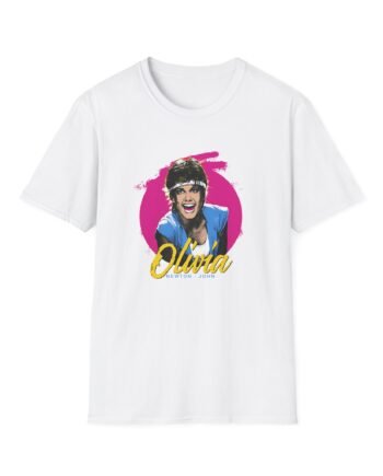 Olivia Newton John  Retro Physical Muscle Unisex Softstyle T-Shirt