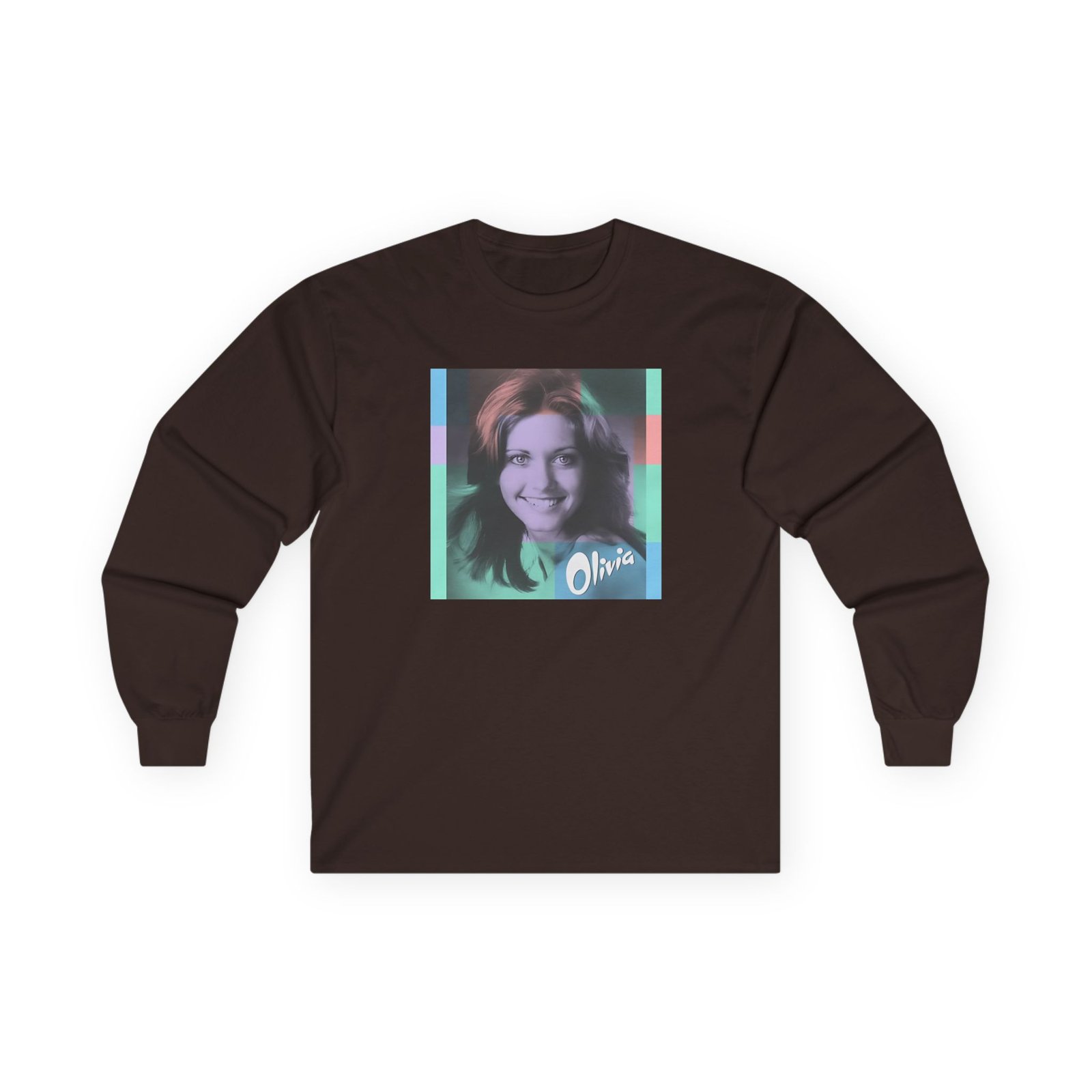 Olivia Newton John Color Block Unisex Ultra Cotton Long Sleeve Tee