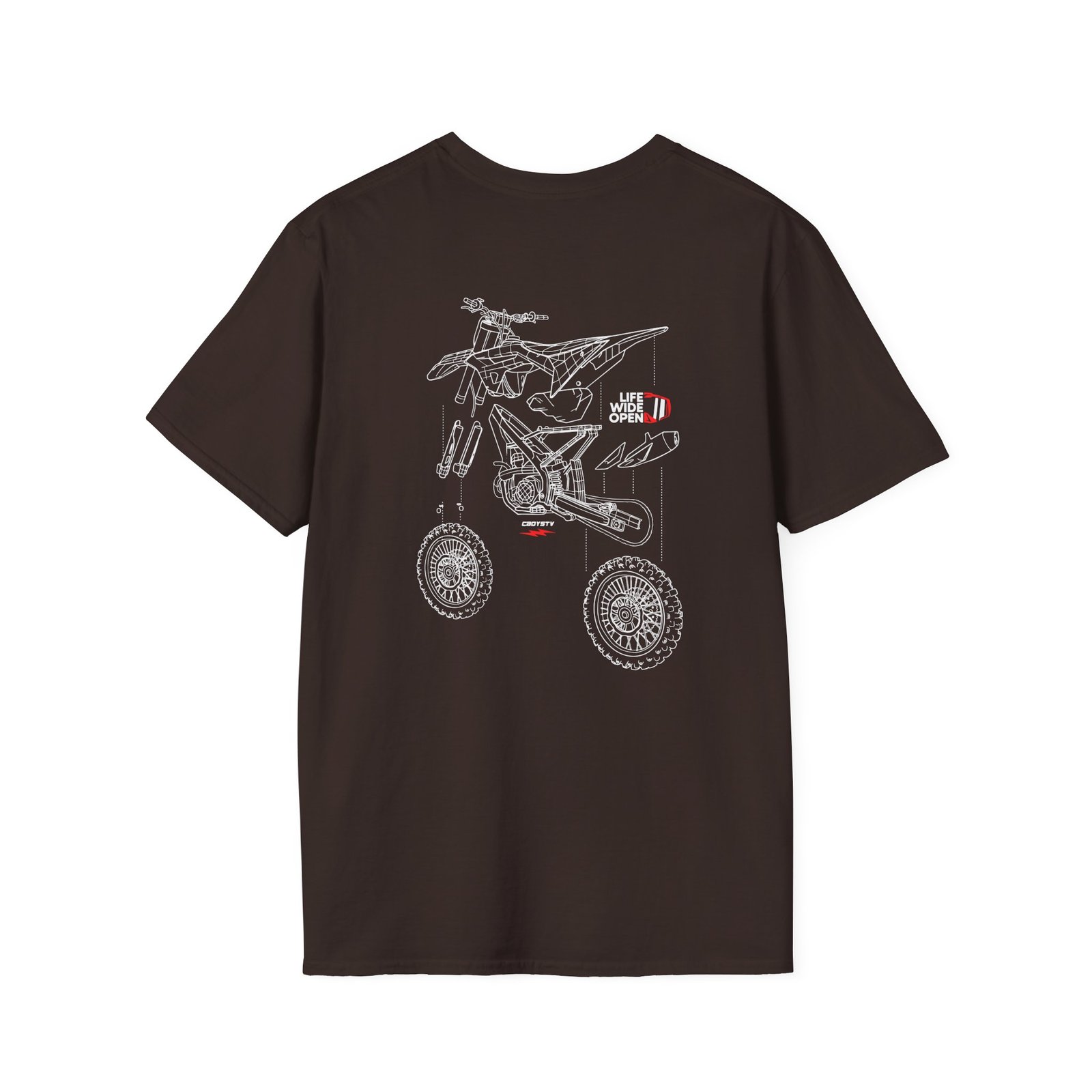 Cboystv Dirtbike Blowup Unisex Softstyle T-Shirt