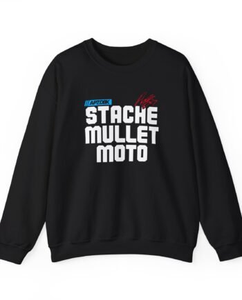 Aaron Plessinger Stache Mullet Moto Unisex Heavy Blend™ Crewneck Sweatshirt