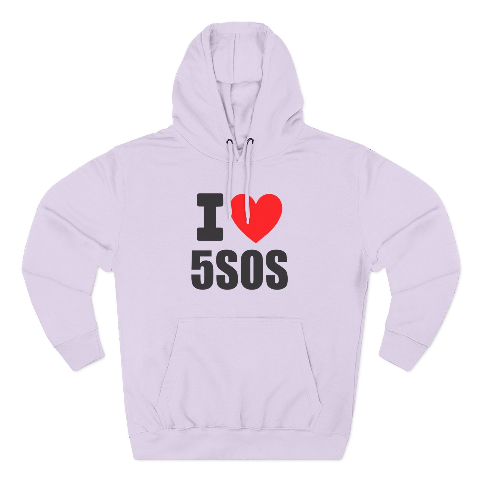 I Love 5sos Tour Three-Panel Fleece Hoodie