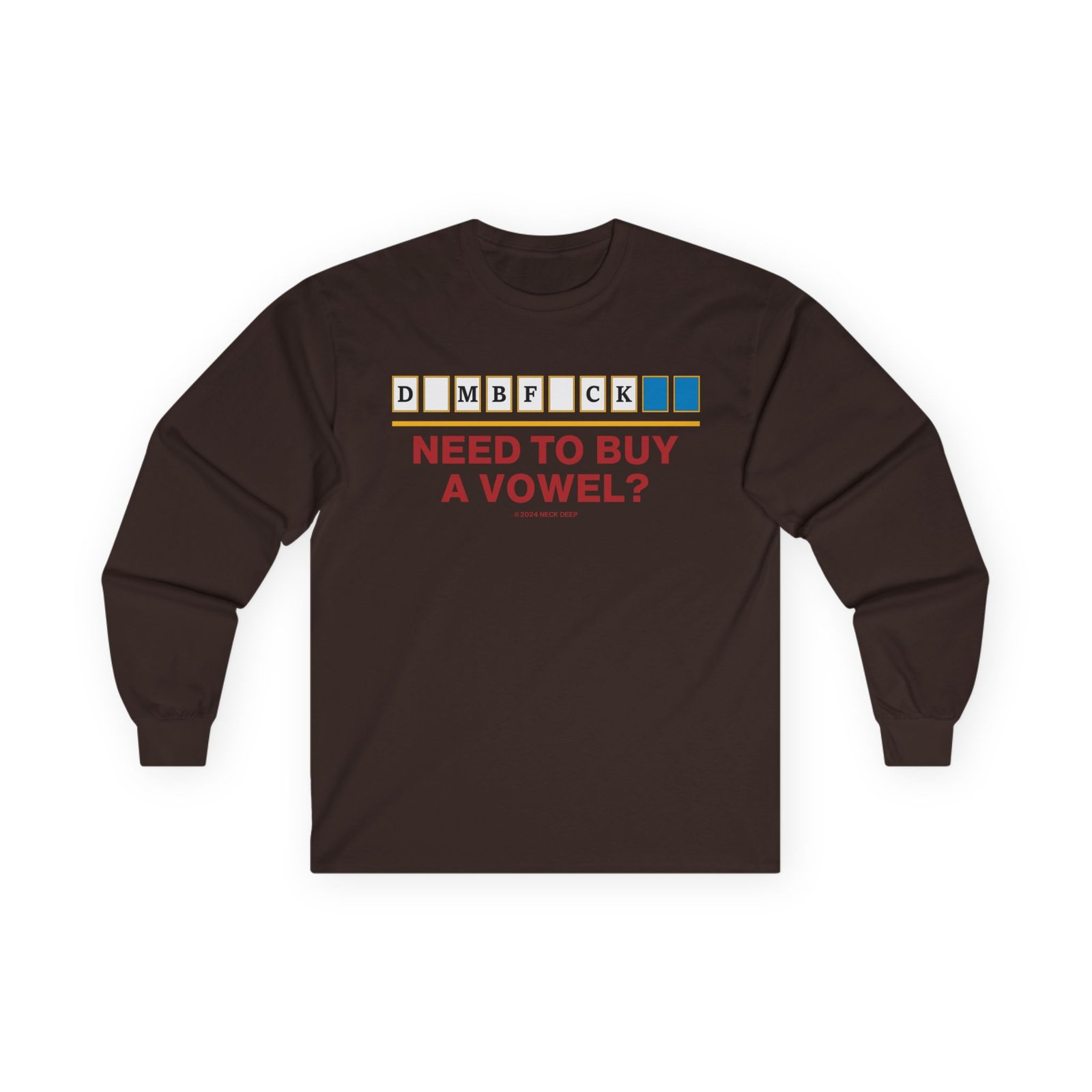 Neck Deep Vowel Unisex Ultra Cotton Long Sleeve Tee