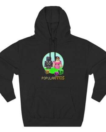 Popularmmos Three-Panel Fleece Hoodie