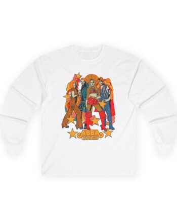 ABBA Illustration Natural Unisex Ultra Cotton Long Sleeve Tee