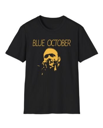 Blue October Midnight Foil Unisex Softstyle T-Shirt