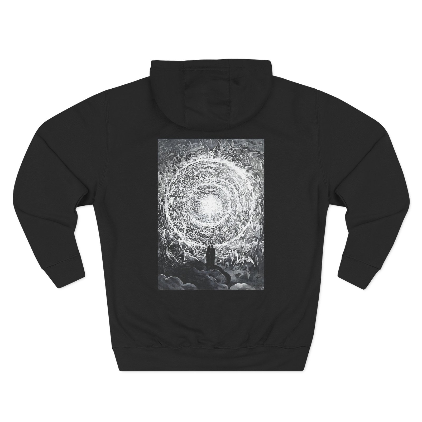 Zheani Folk Three-Panel Fleece Hoodie