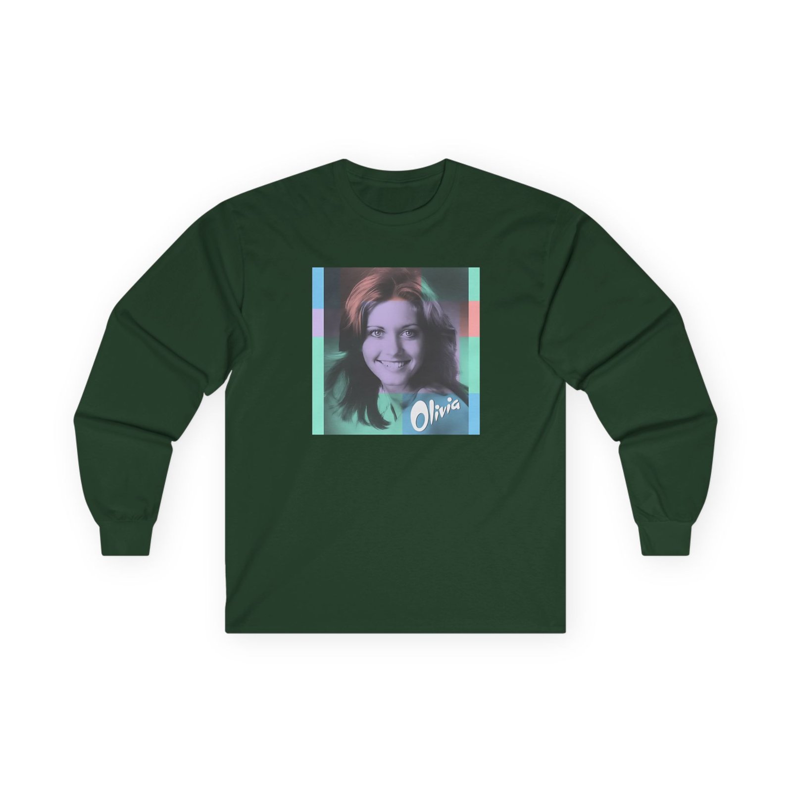Olivia Newton John Color Block Unisex Ultra Cotton Long Sleeve Tee