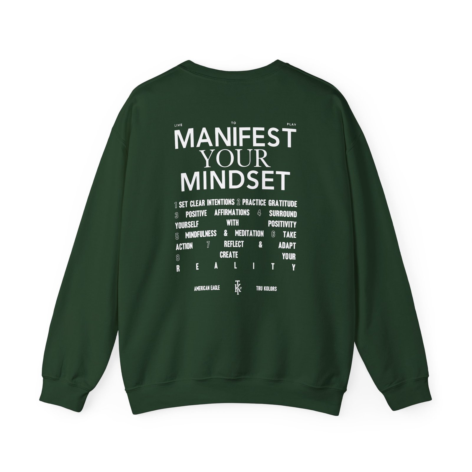 Travis Kelce Manifest Your Mindset Unisex Heavy Blend™ Crewneck Sweatshirt