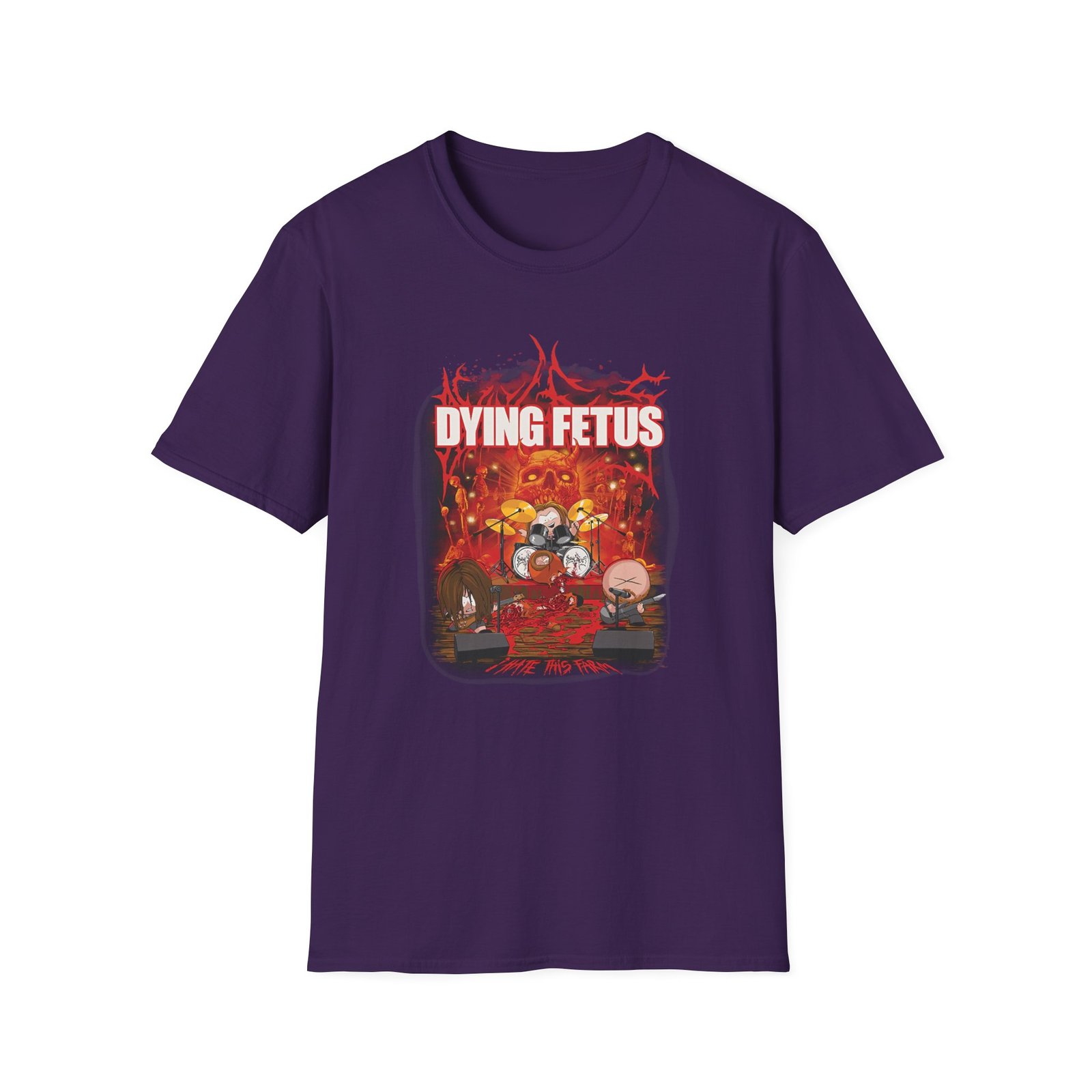 Dying Fetus I Hate This Farm Unisex Softstyle T-Shirt