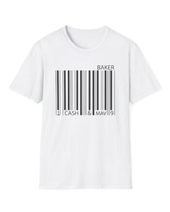 Maverick Barcode Baker Unisex Softstyle T-Shirt