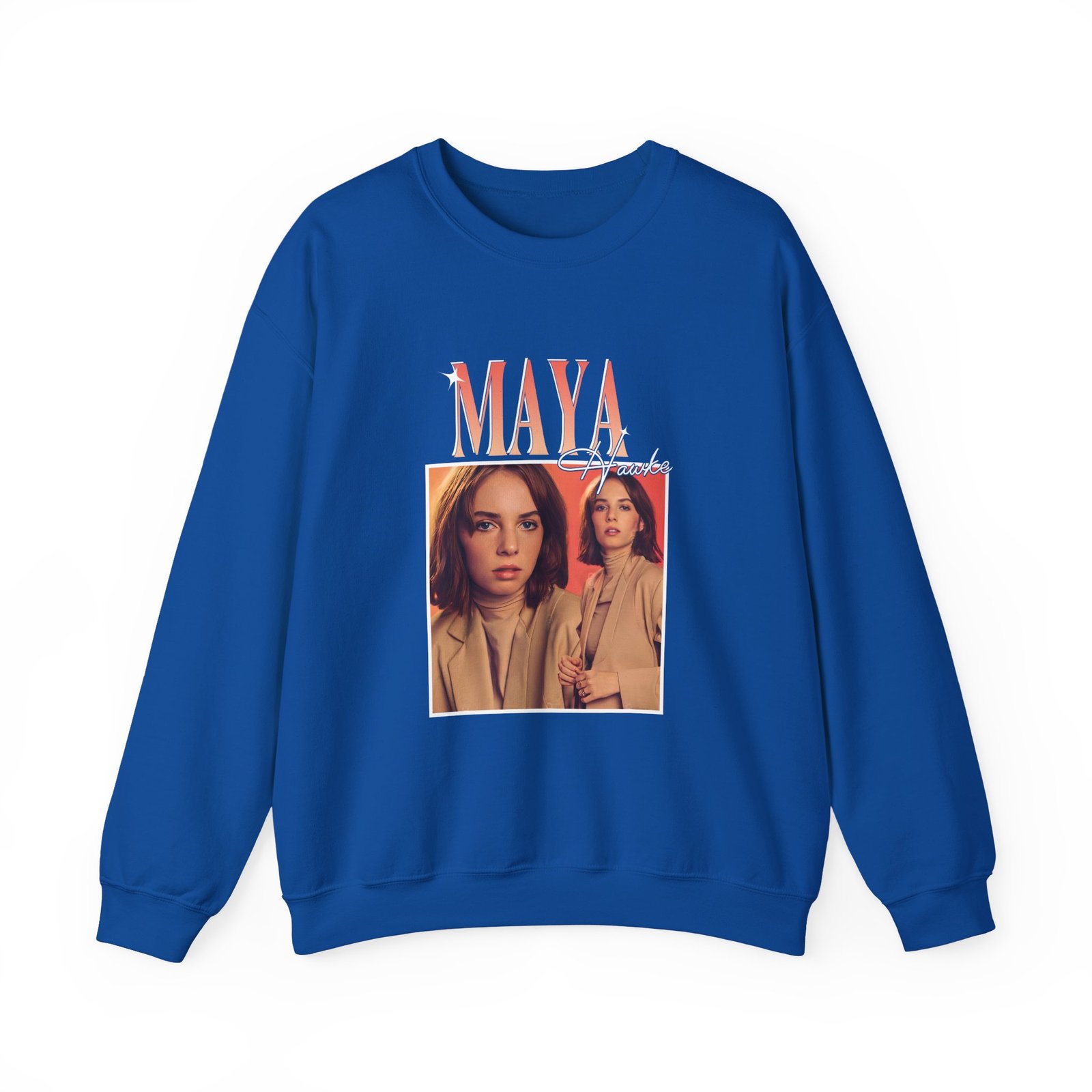 Maya Hawke Unisex Heavy Blend™ Crewneck Sweatshirt