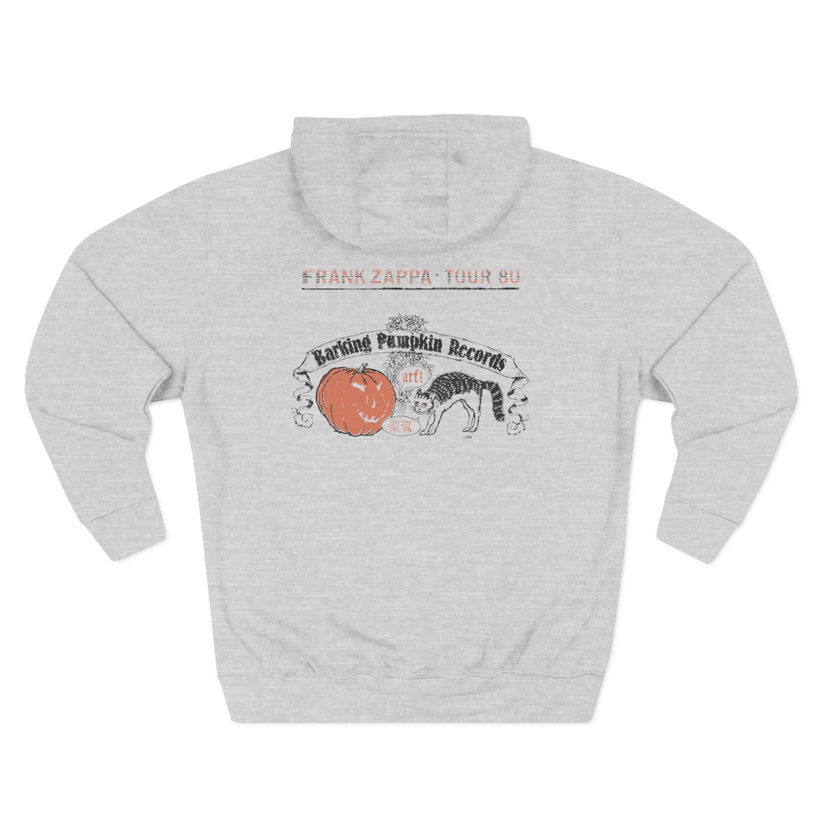 Frank Zappa Barking Pumpkin Record Three-Panel Fleece Hoodie