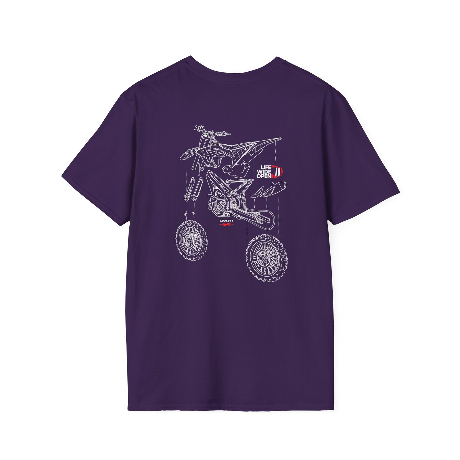 Cboystv Dirtbike Blowup Unisex Softstyle T-Shirt