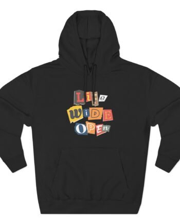 Ransom Note Three-Panel Fleece Hoodie