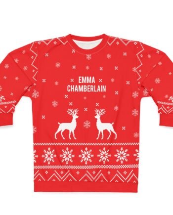 Emma Chamberlain Unisex Sweatshirt (AOP)