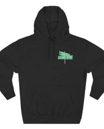 Cboystv Street Sign Three-Panel Fleece Hoodie