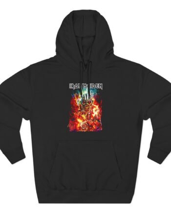 Iron Maiden The Book Of Souls 10 Year Anniversary Three-Panel Fleece Hoodie
