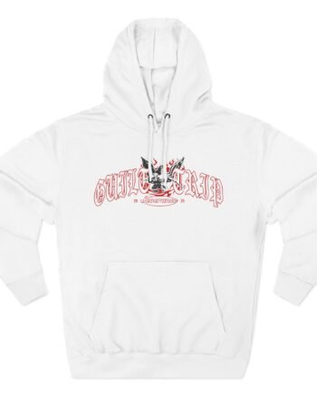 Guilt Trip Old English Angel Three-Panel Fleece Hoodie