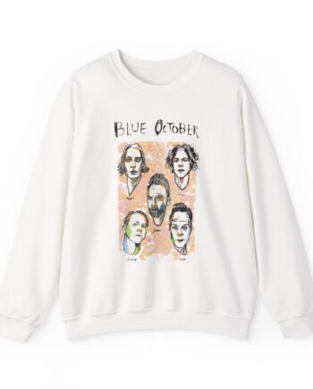 Blue October Caricature Unisex Heavy Blend™ Crewneck Sweatshirt
