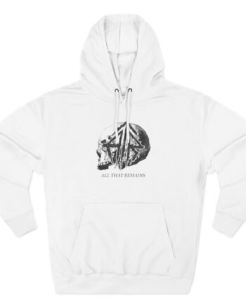 All That Remains Tie Dye Skull Three-Panel Fleece Hoodie