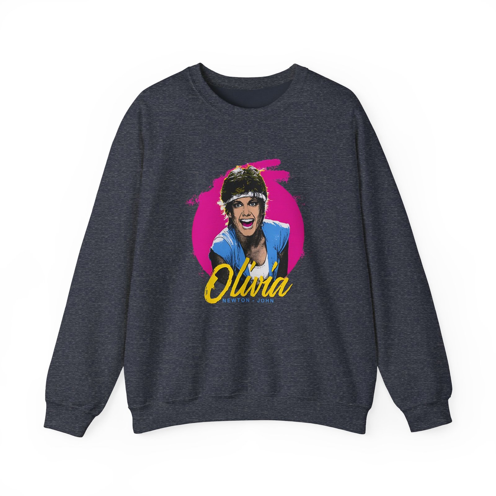 Olivia Newton John Retro Physical Muscle Unisex Heavy Blend™ Crewneck Sweatshirt