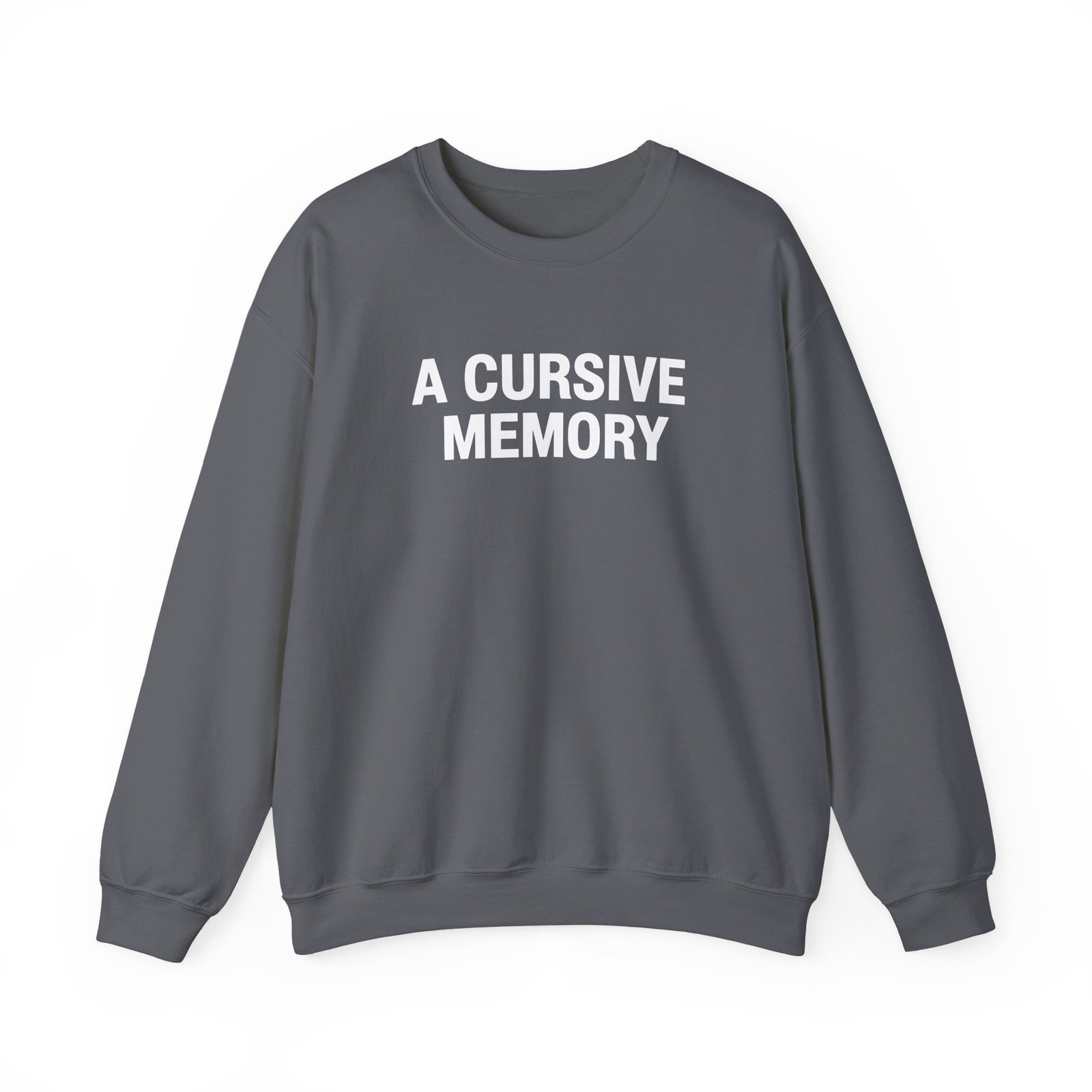 A Cursive Memory Unisex Heavy Blend™ Crewneck Sweatshirt