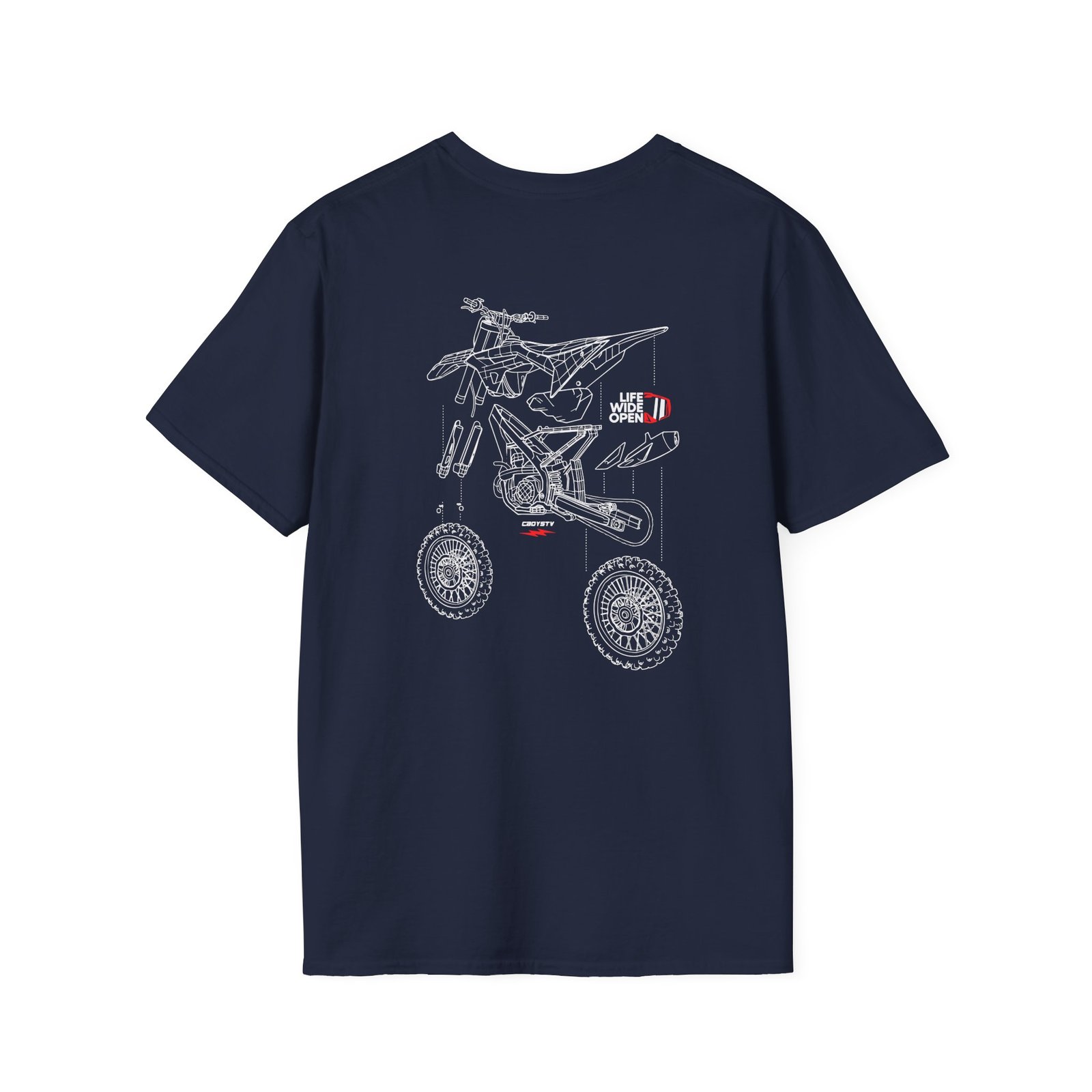 Cboystv Dirtbike Blowup Unisex Softstyle T-Shirt
