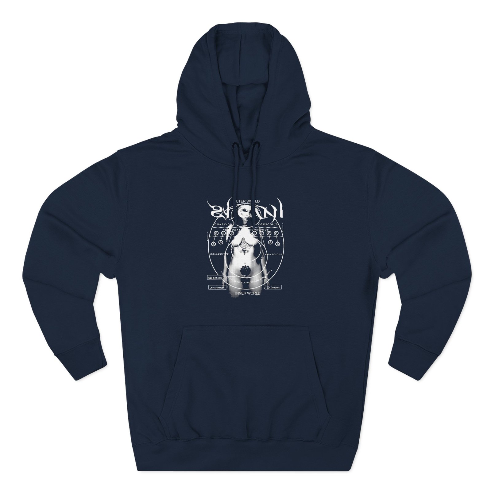 Zheani Body Tour Dates Three-Panel Fleece Hoodie
