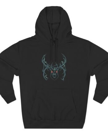 Valheim Eikthyr Three-Panel Fleece Hoodie