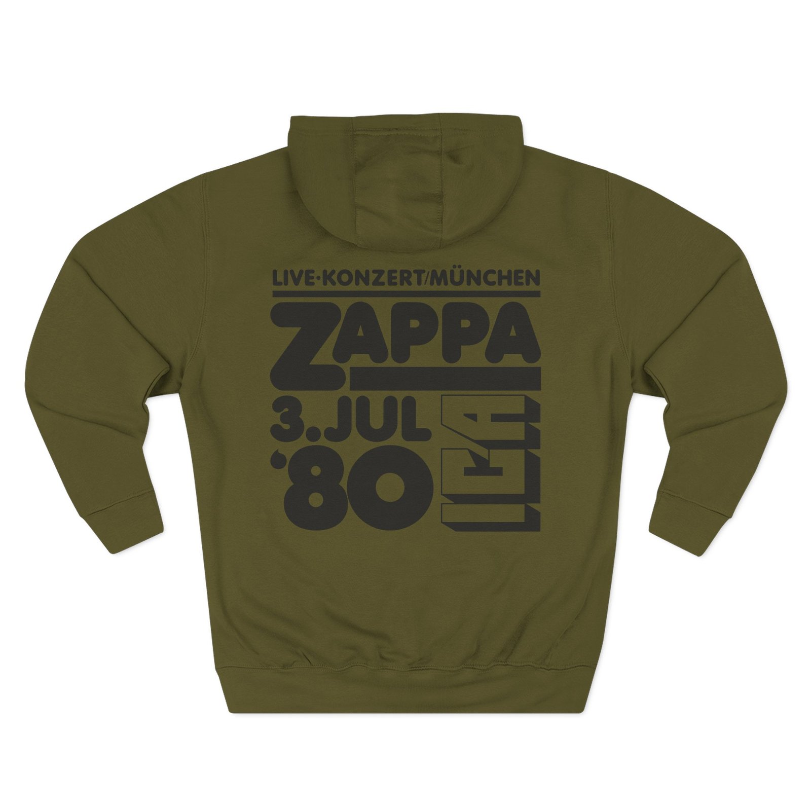 Frank Zappa 80 Munich Three-Panel Fleece Hoodie