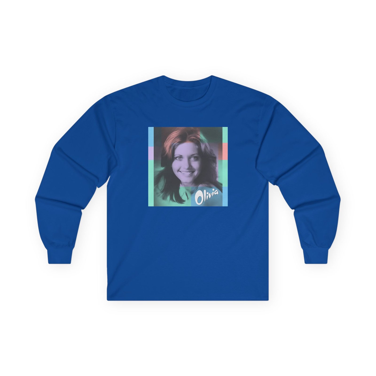 Olivia Newton John Color Block Unisex Ultra Cotton Long Sleeve Tee