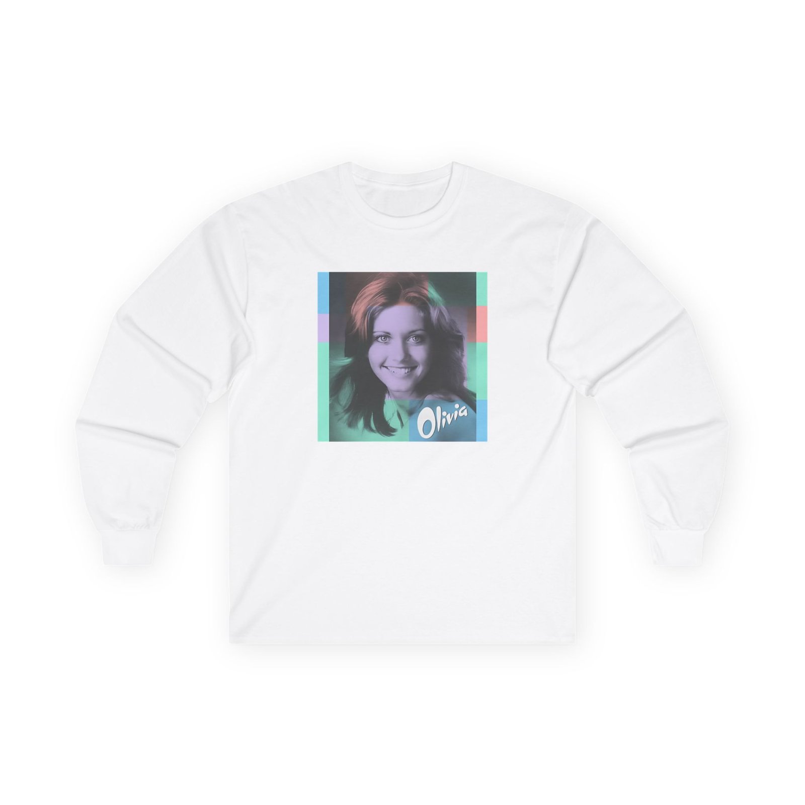 Olivia Newton John Color Block Unisex Ultra Cotton Long Sleeve Tee