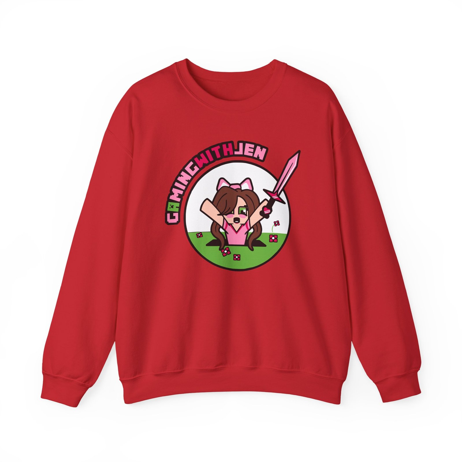 Popularmmos Gaming With Jen Unisex Heavy Blend™ Crewneck Sweatshirt