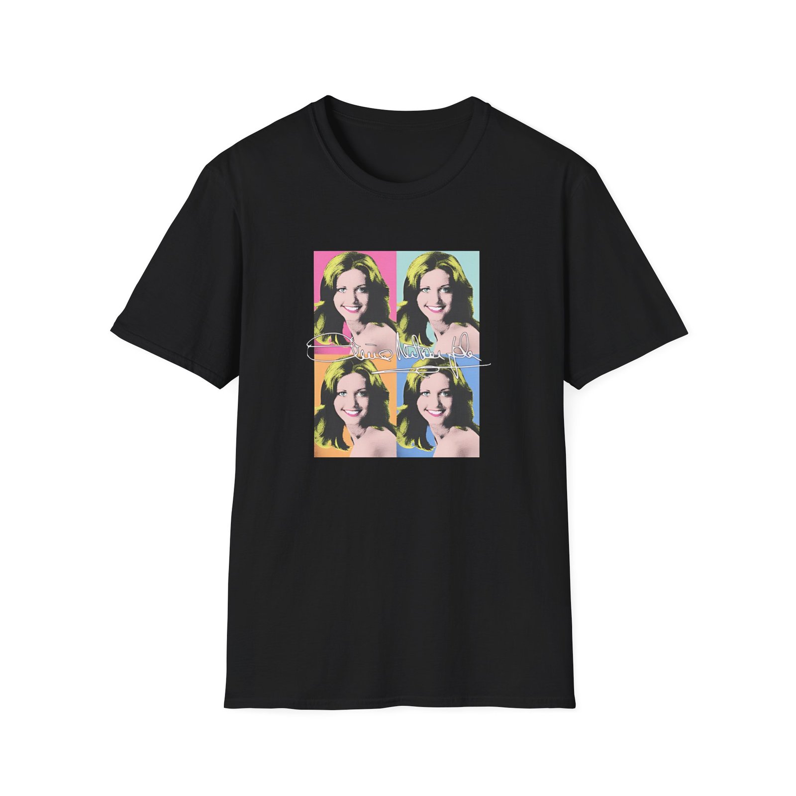 Olivia Newton John Pop Art Unisex Softstyle T-Shirt