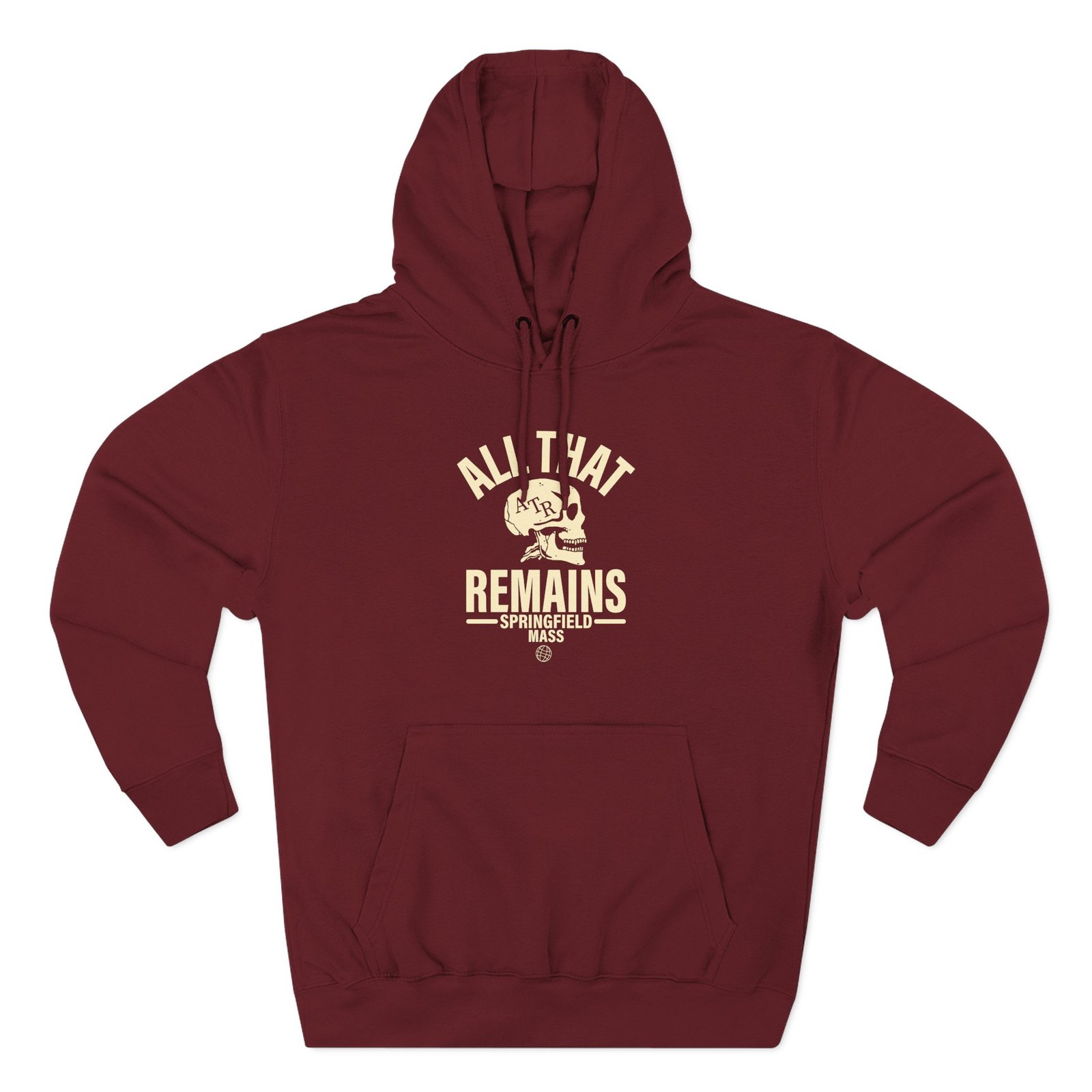 All That Remains Springfield Skull Three-Panel Fleece Hoodie